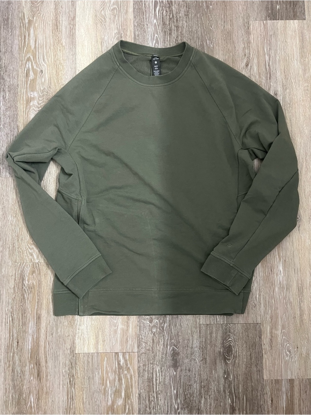 lululemon athletica Men's Olive Green Crewneck Sweater